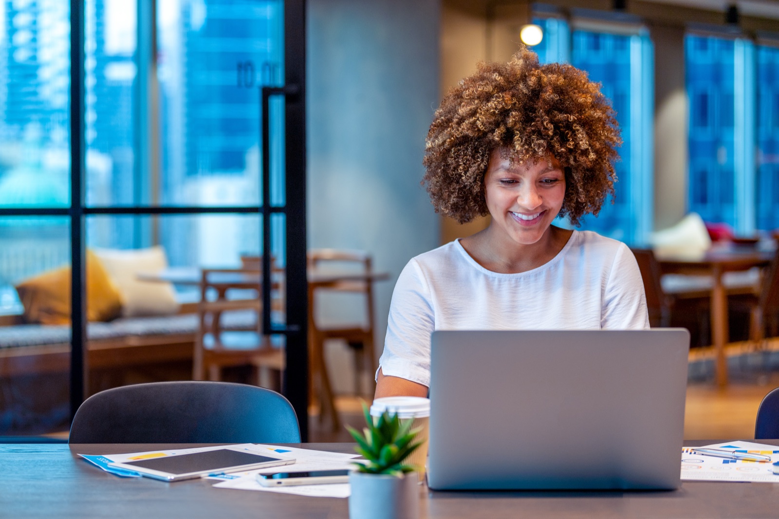 An individual professional at work